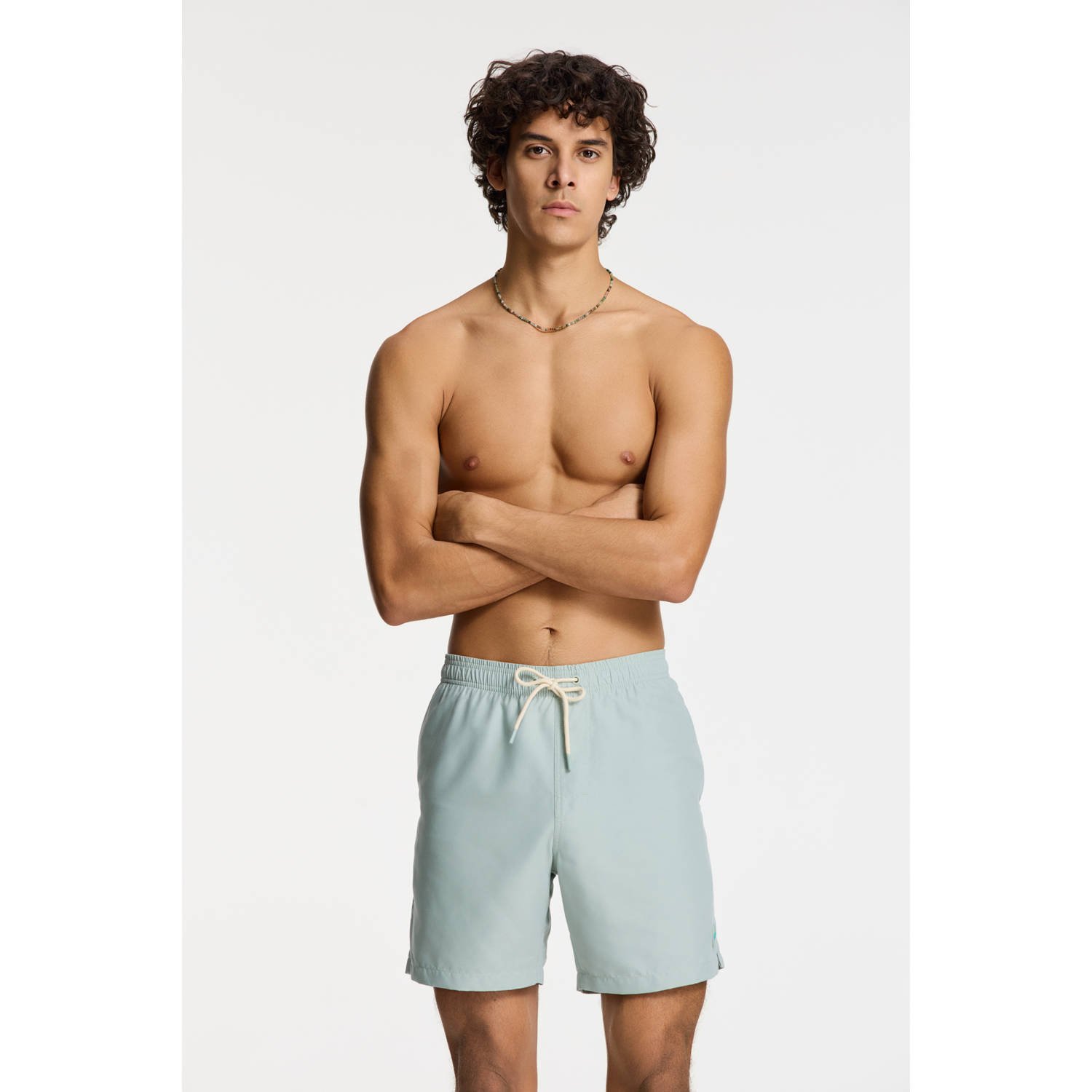 SHIWI Heren Zwembroeken Men Mike Swim Shorts 7 Inch Solid Groen