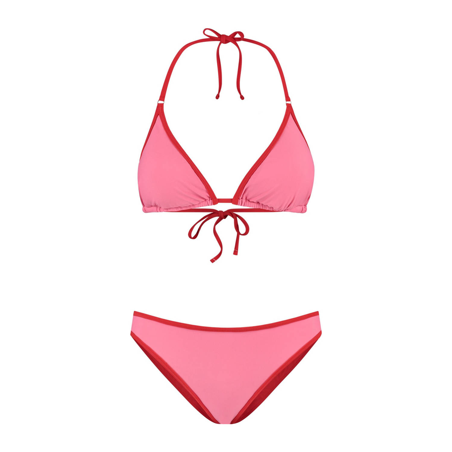Shiwi voorgevormde triangel bikini Liz roze rood