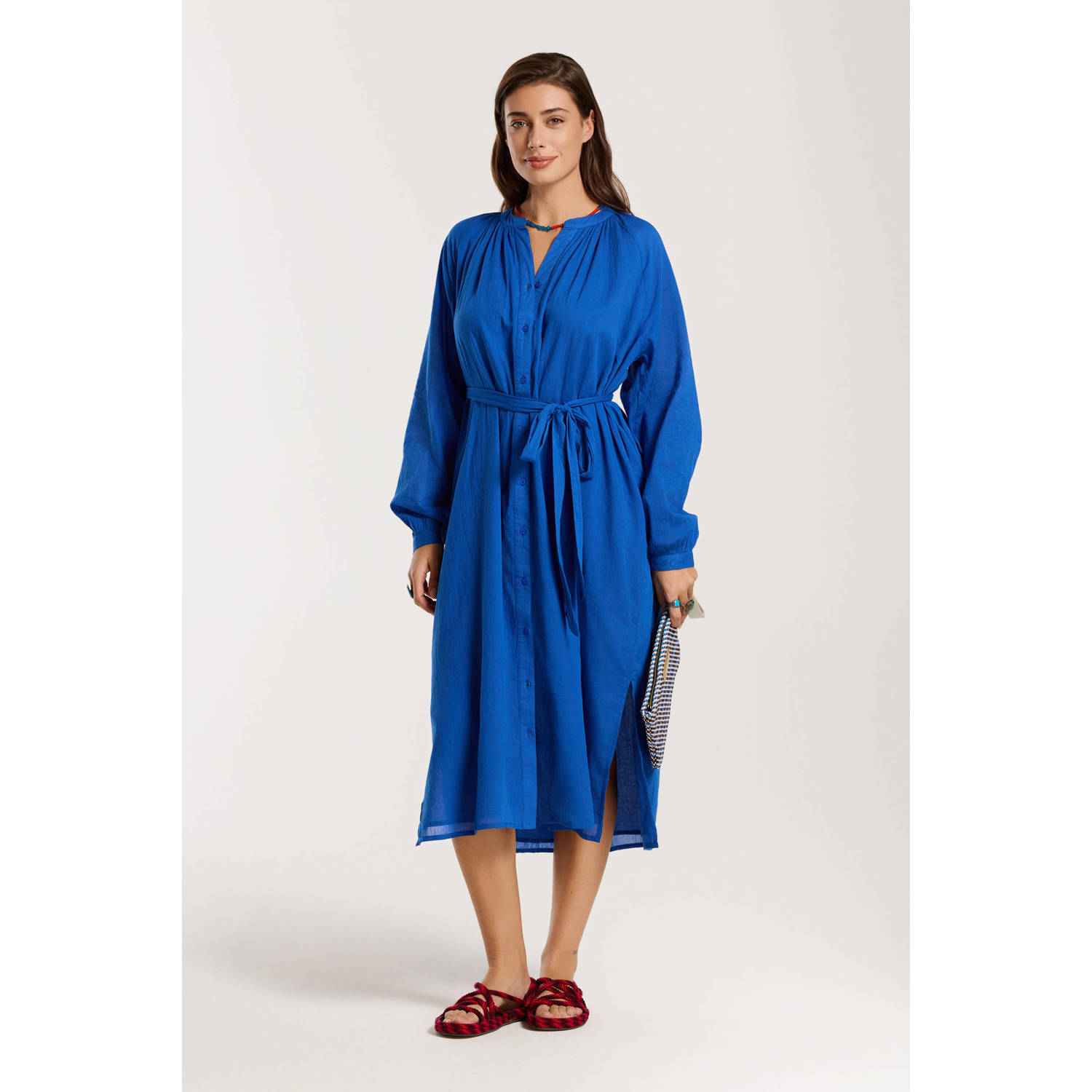 Shiwi strandjurk Jamilla blauw