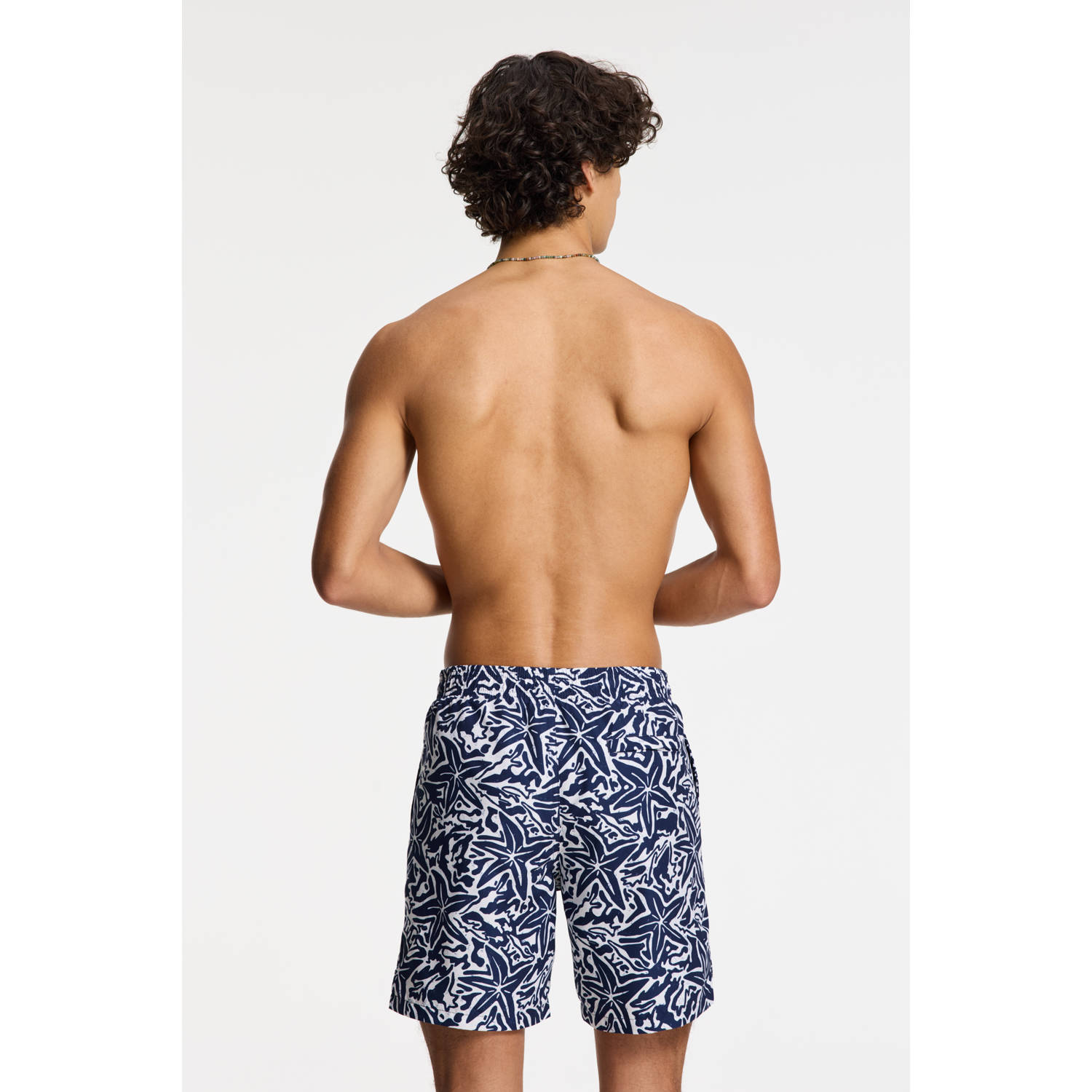 Shiwi zwemshort Mike blauw wit
