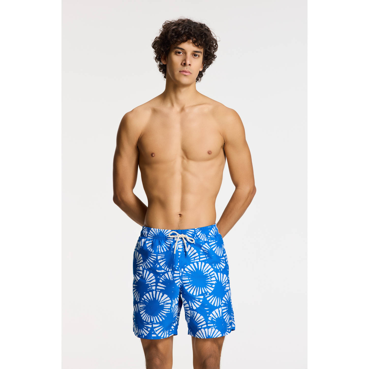 Shiwi zwemshort Mike blauw wit