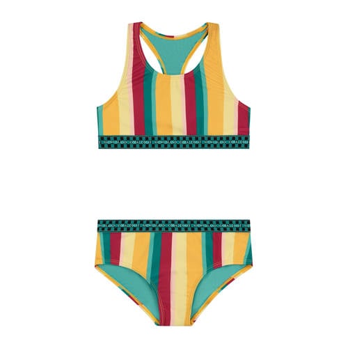 Shiwi crop bikini Charlie geel/blauw/rood afbeelding