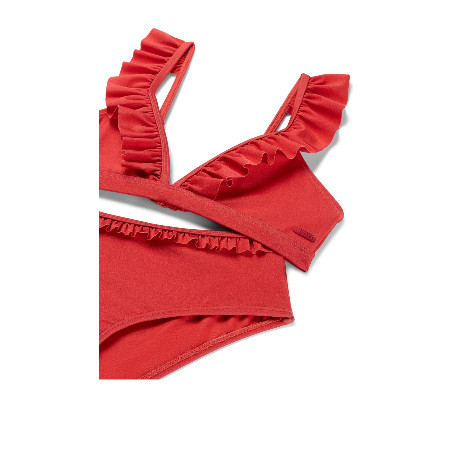 Shiwi bikini met ruches Bella rood