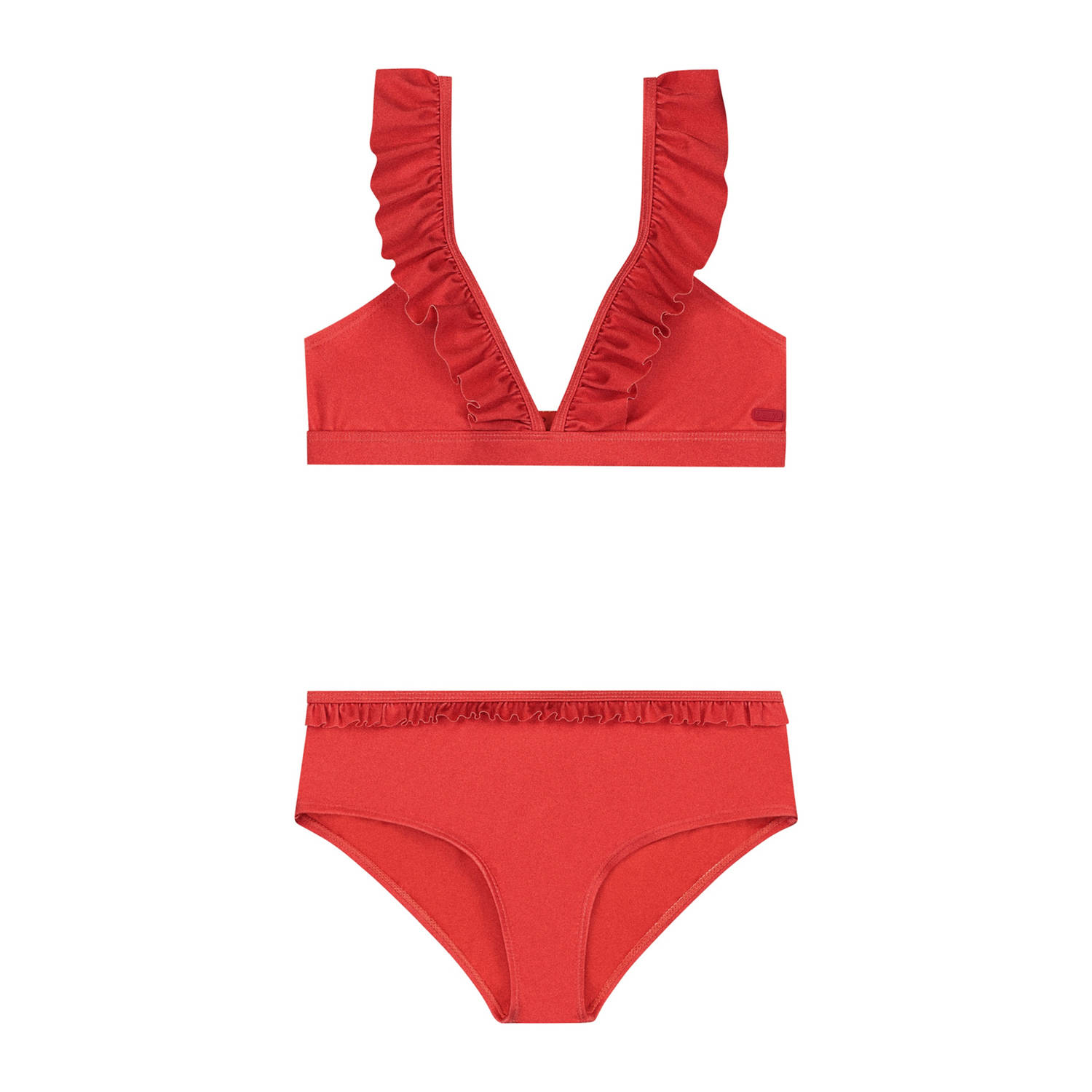 Shiwi bikini met ruches Bella rood