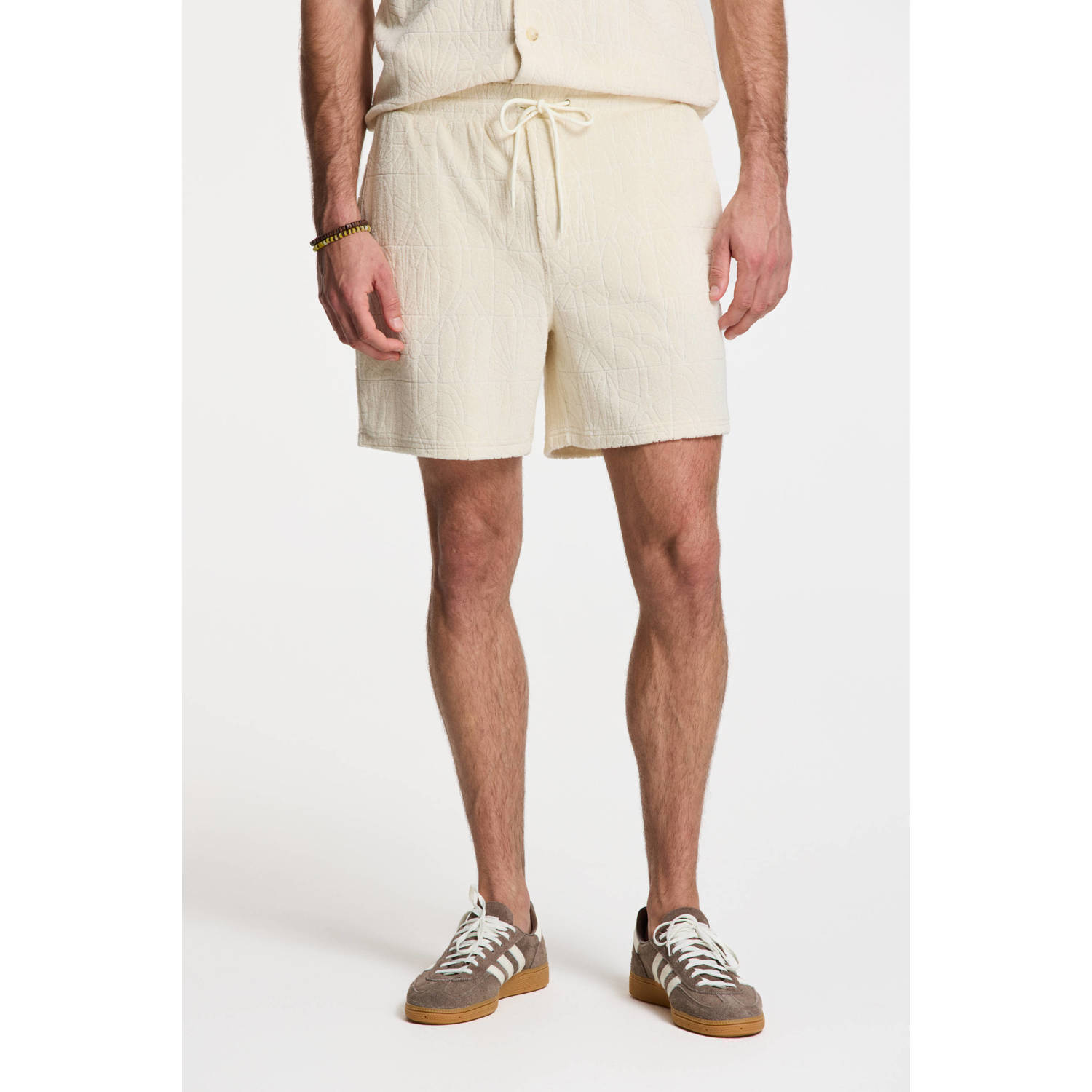 Shiwi casual badstof short Tony beige