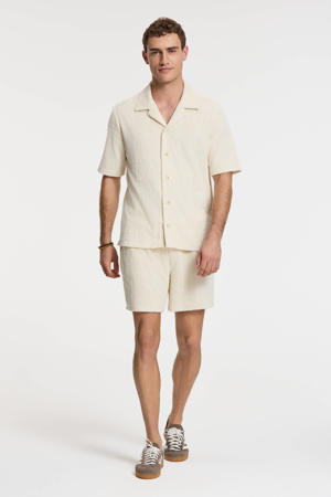 casual badstof short Tony beige