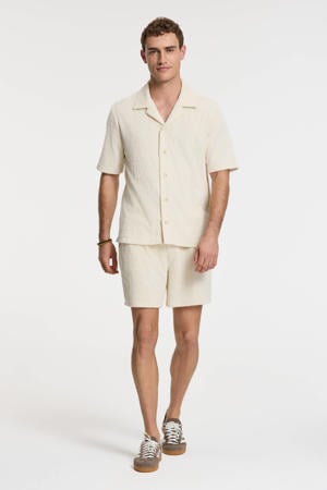 casual badstof short Tony beige