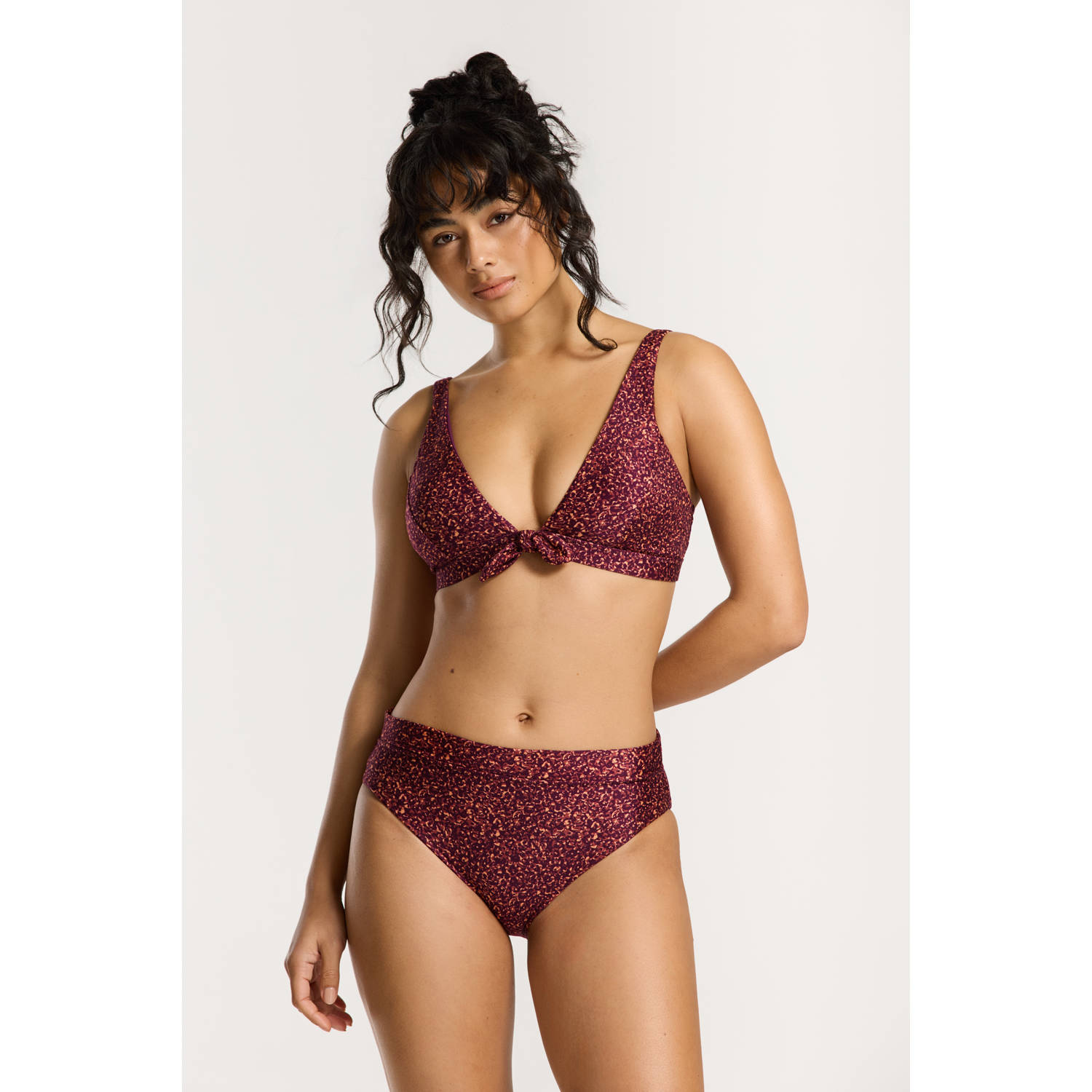 Shiwi voorgevormde bikini Teddy paars bruin