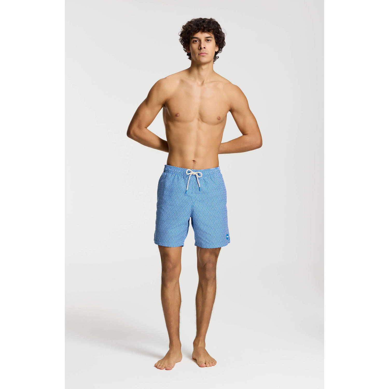 Shiwi zwemshort Mike blauw wit