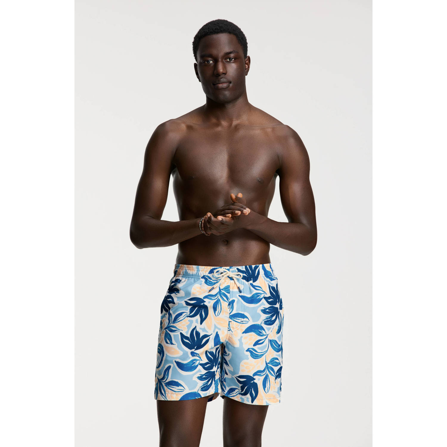 SHIWI Heren Zwembroeken Men Mike Swim Shorts 7 Inch Floral Leafs Multi