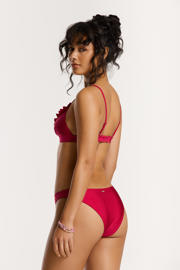 thumbnail: Shiwi The Sunshine Brand voorgevormde triangel bikini set Beau met ruches rood