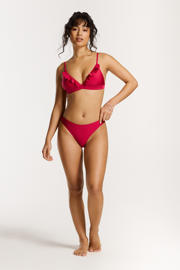 thumbnail: Shiwi The Sunshine Brand voorgevormde triangel bikini set Beau met ruches rood
