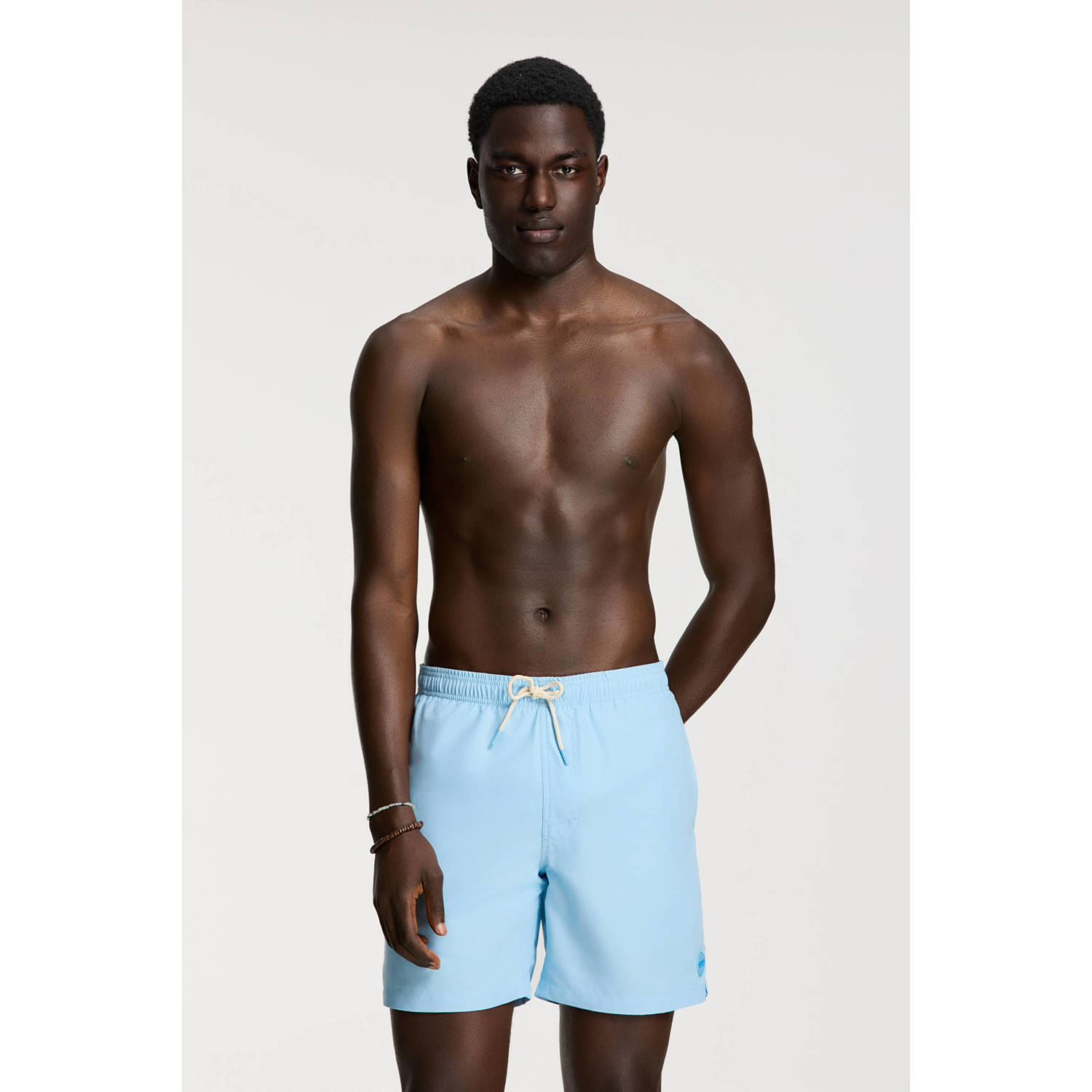 SHIWI Heren Zwembroeken Men Mike Swim Shorts 7 Inch Solid Lichtblauw