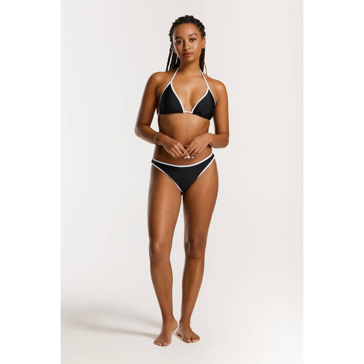 Shiwi voorgevormde triangel bikini Liz zwart wit