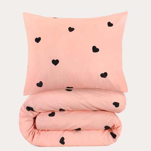 W polyester-katoenen dekbedovertrek kinderbed (120x150 cm) afbeelding
