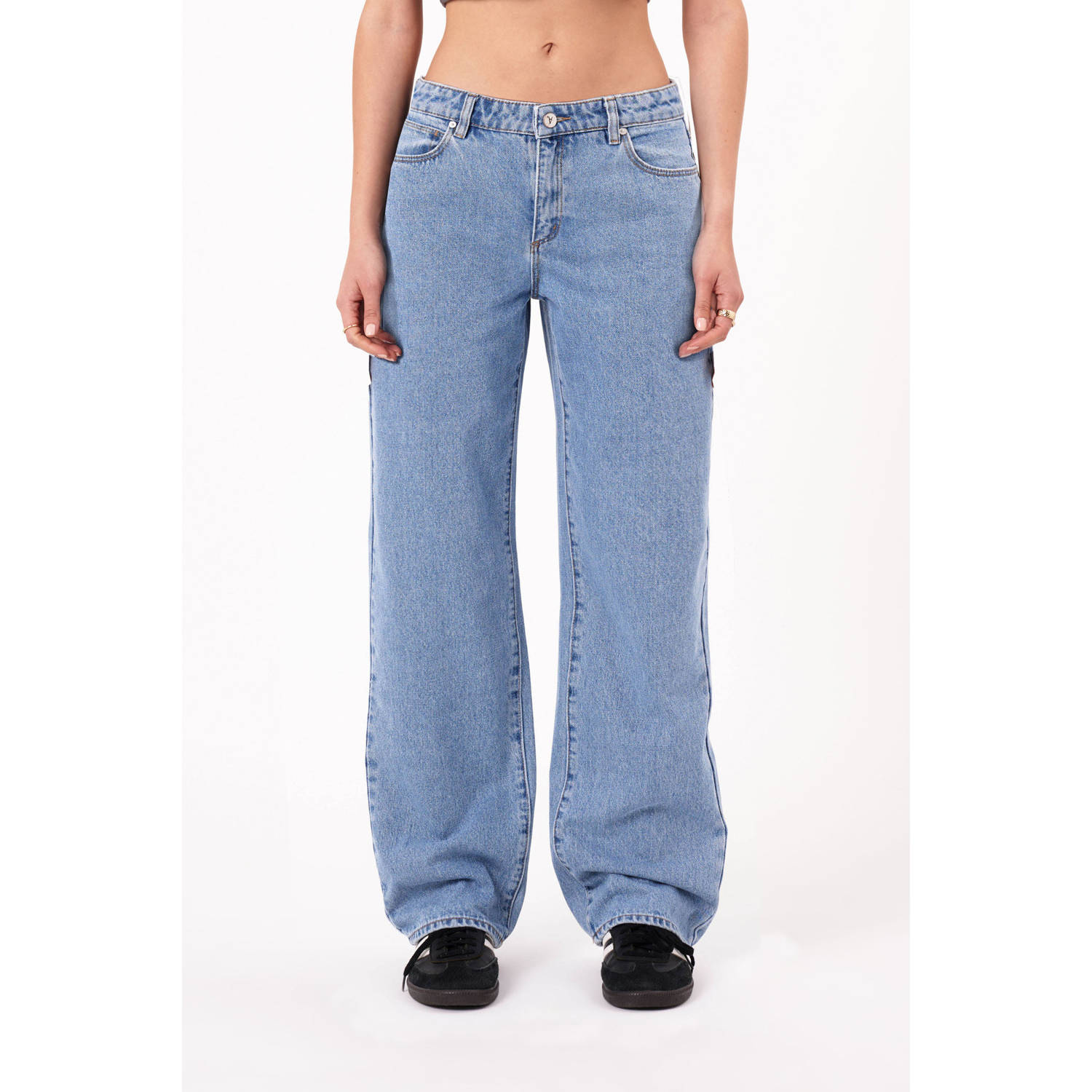 Abrand Jeans low waist loose fit jeans light blue denim