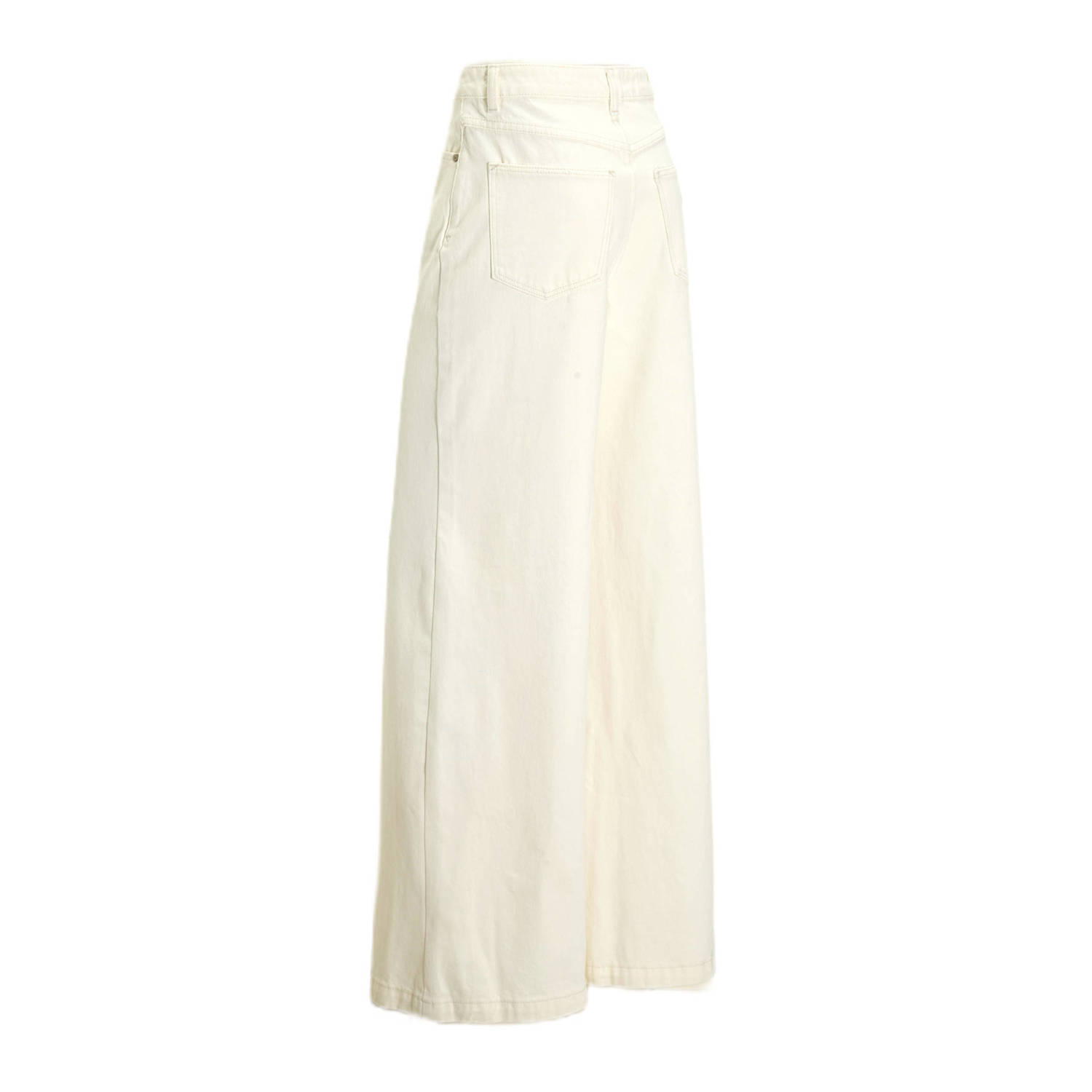 Abrand Jeans high waist wide leg jeans wit