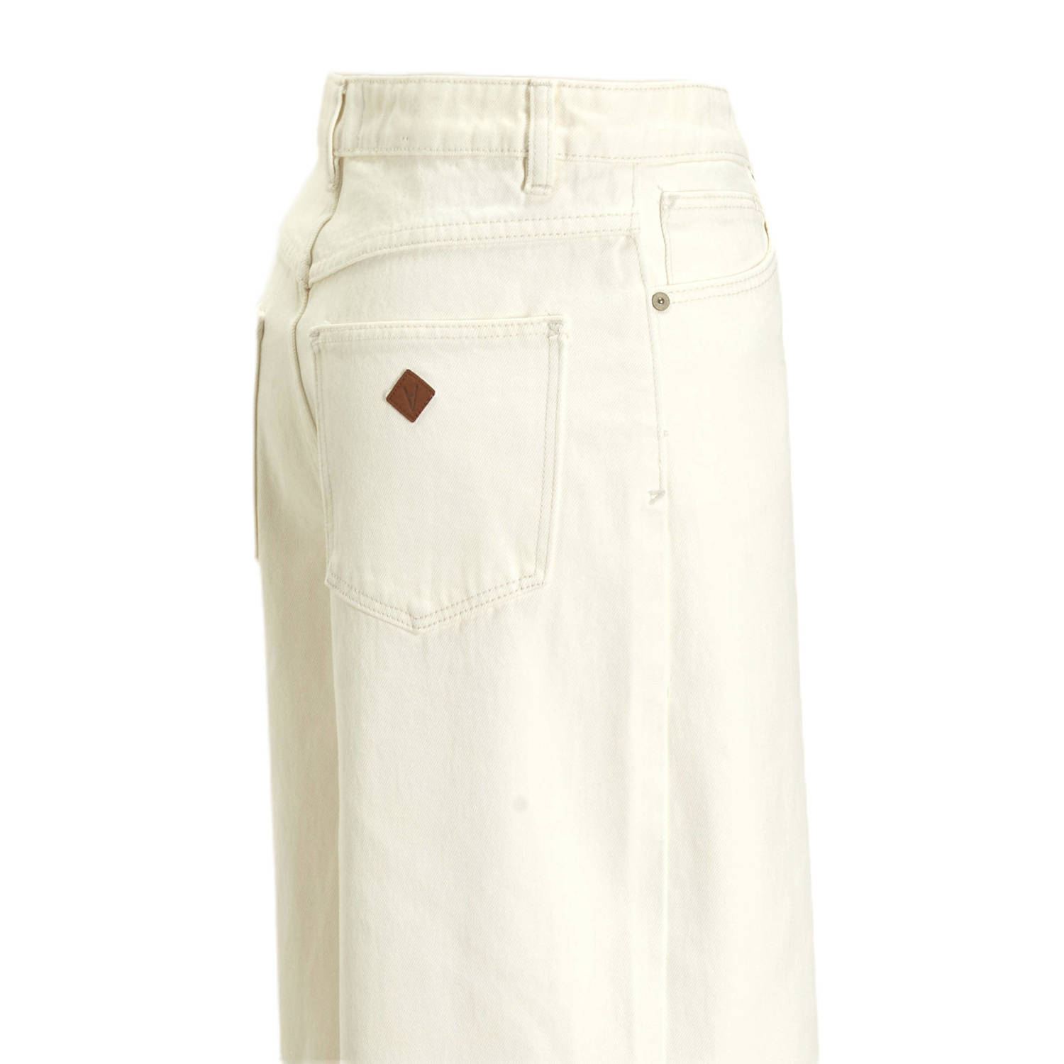 Abrand Jeans high waist wide leg jeans wit
