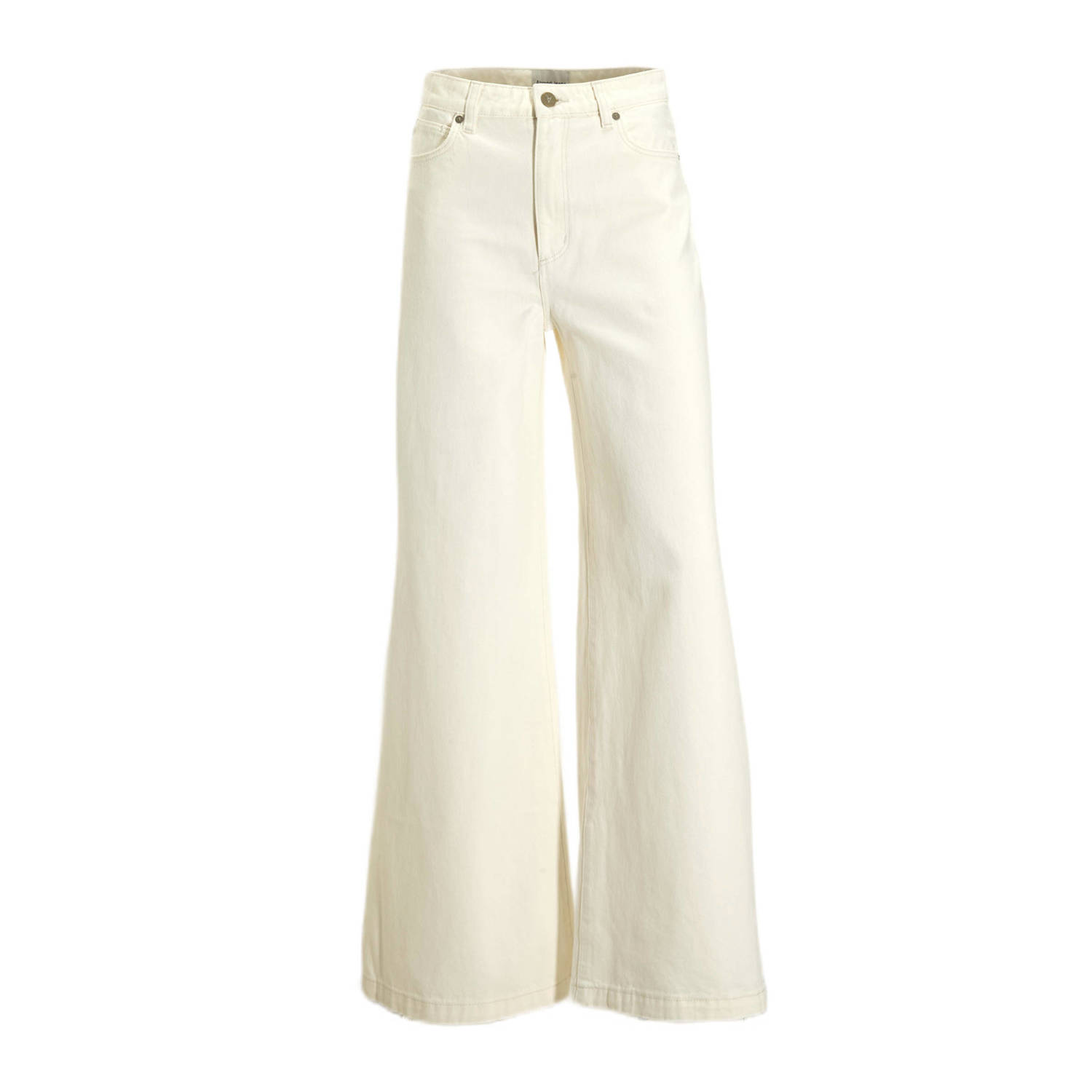 Abrand Jeans high waist wide leg jeans wit