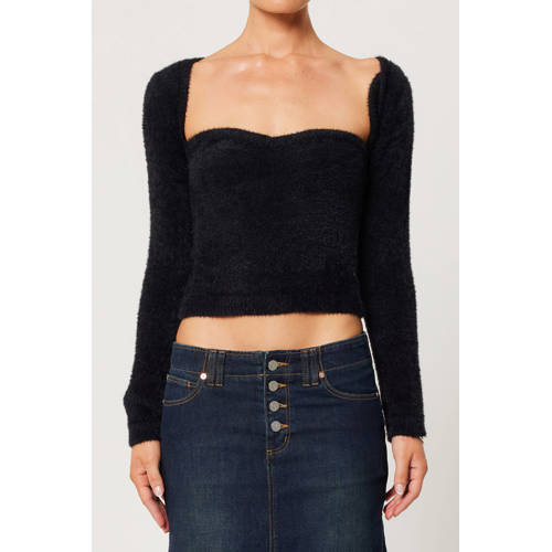 Abrand Jeans cropped trui zwart afbeelding