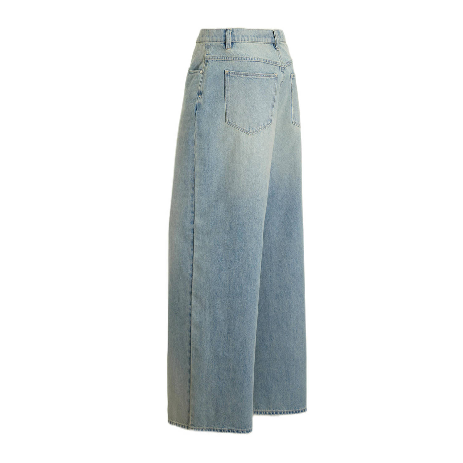 Abrand Jeans regular waist wide leg jeans light blue denim
