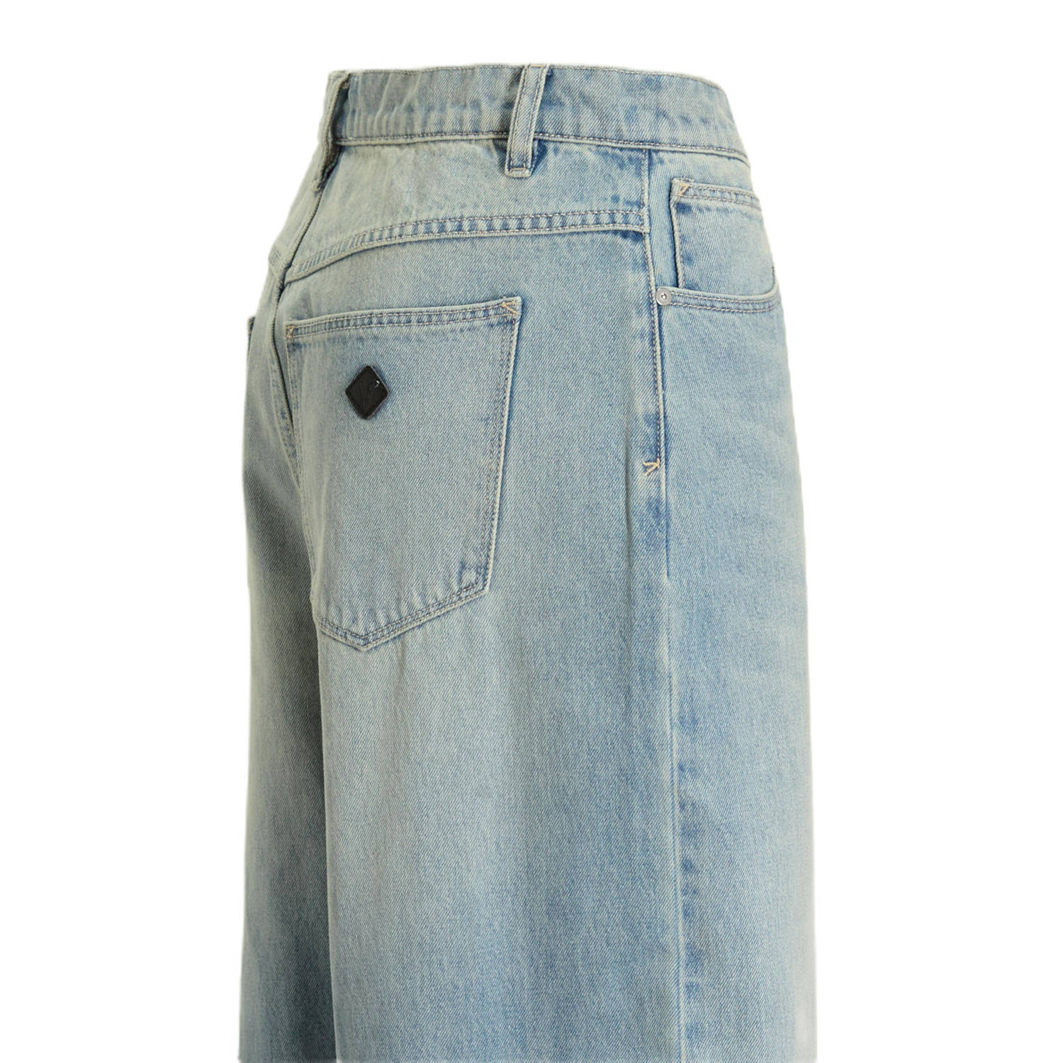 Abrand Jeans regular waist wide leg jeans light blue denim