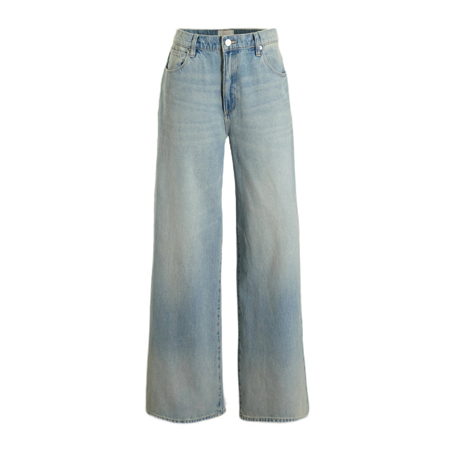 Abrand Jeans regular waist wide leg jeans light blue denim