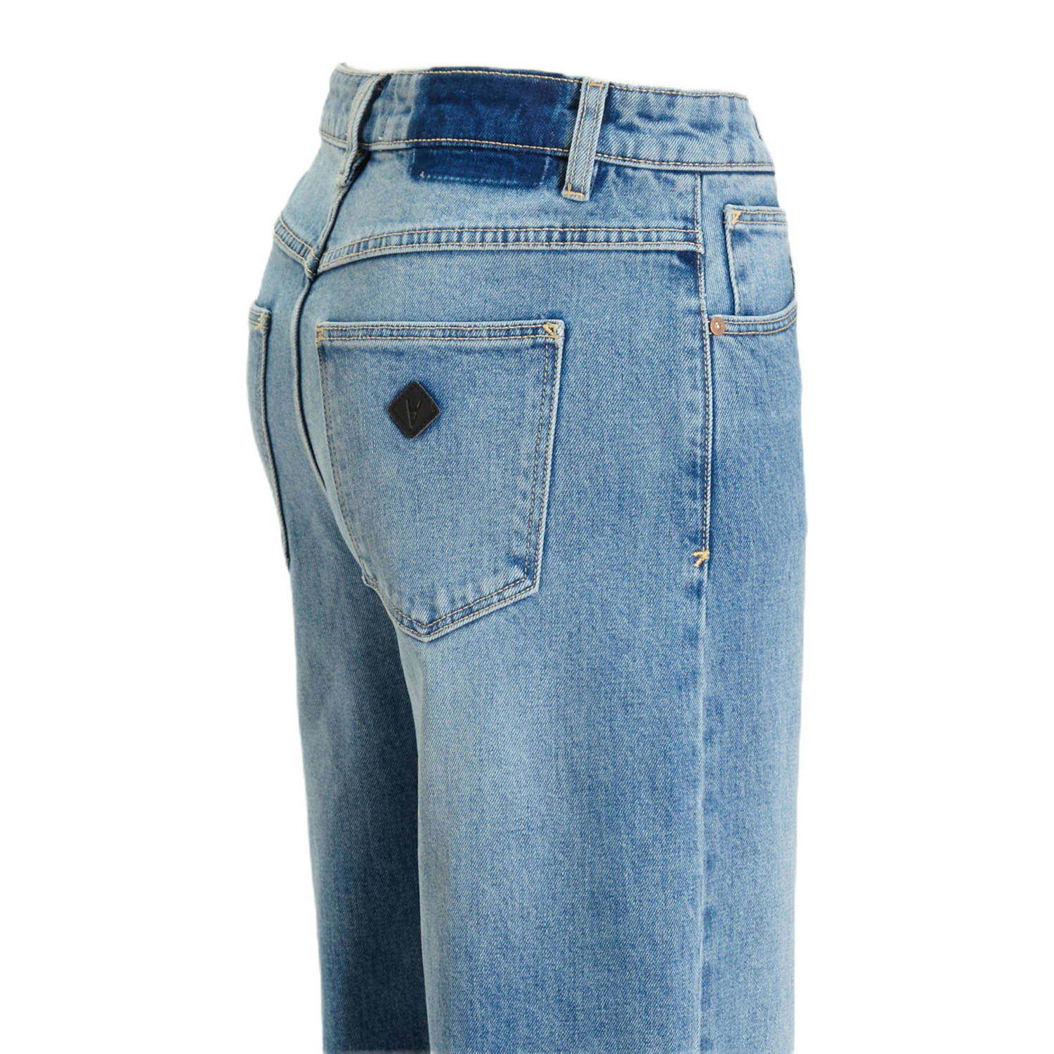 Abrand Jeans high waist wide leg jeans medium blue denim