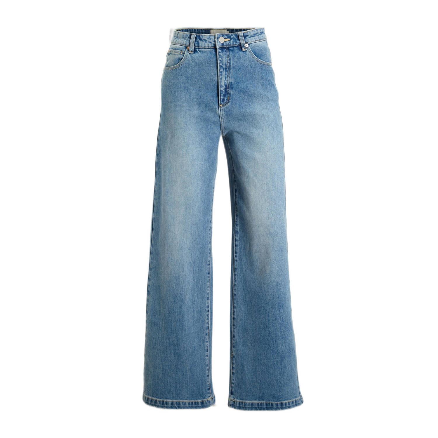 Abrand Jeans high waist wide leg jeans medium blue denim