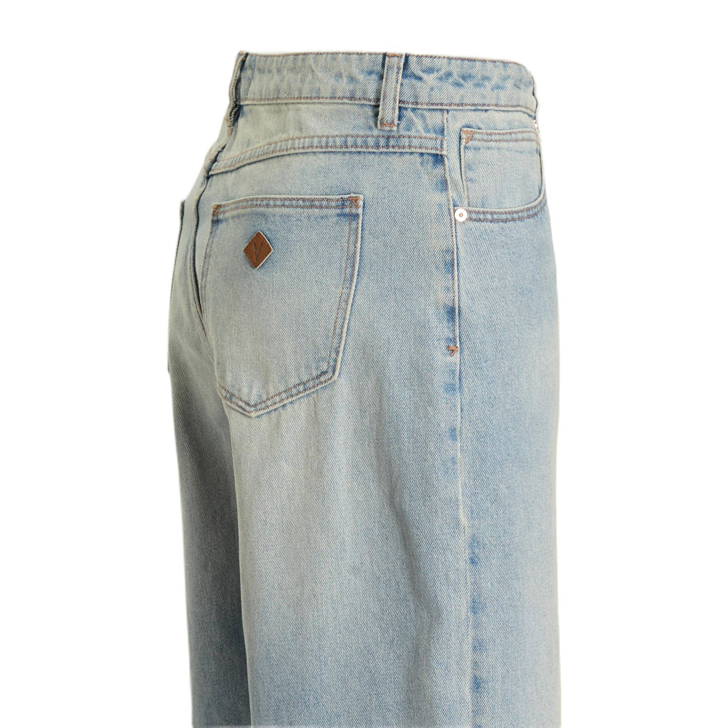 Abrand Jeans regular waist wide leg jeans light blue denim