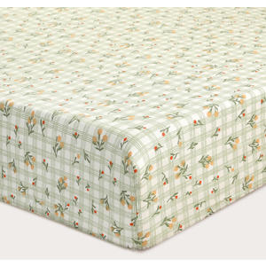 katoenen baby hoeslaken wieg 80 x 40 cm - groen