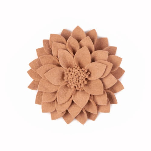 Kidsdepot wanddecoratie Kuba (30x30 cm) - oranje/bruin