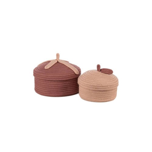 Kidsdepot opbergmand Bowie (set van 2) - roze