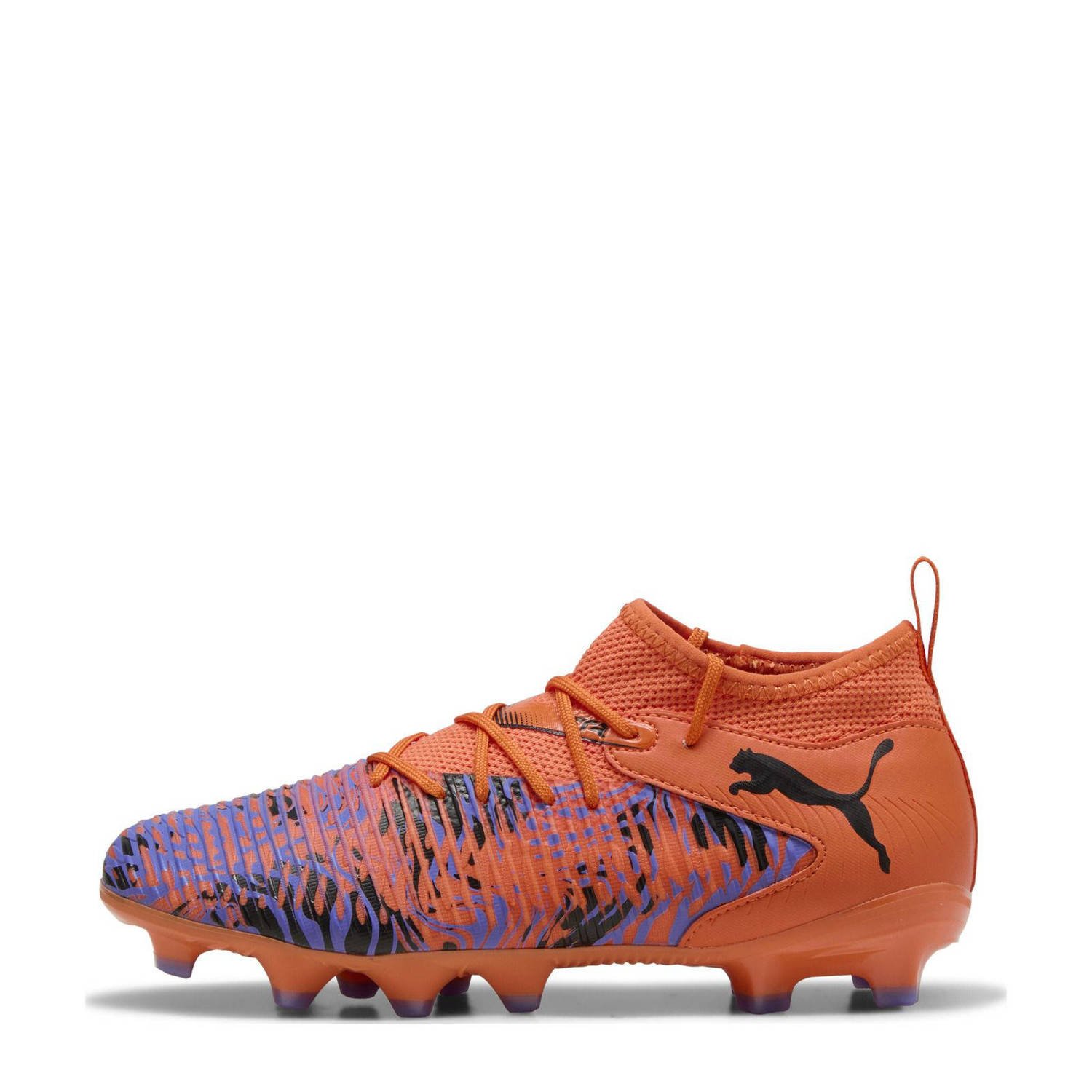 Puma Future 8 Match Creativity FG AG junior voetbalschoenen oranje zwart paars