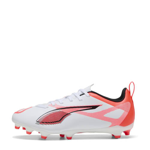 Puma Ultra 5 Play FG/AG junior voetbalschoenen wit/zwart/rood afbeelding