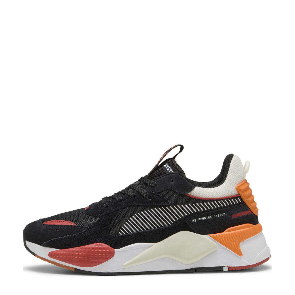 Zwart en oranje unisex Puma RS-X Heritage sneakers van mesh-pu/voering: mesh/voetbed: eva met veters