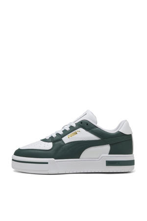 CA Pro Classic II leren sneakers wit/donkergroen