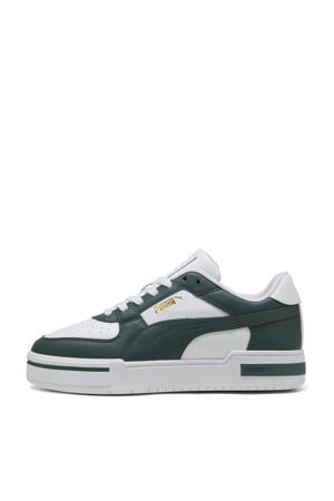 CA Pro Classic II leren sneakers wit/donkergroen