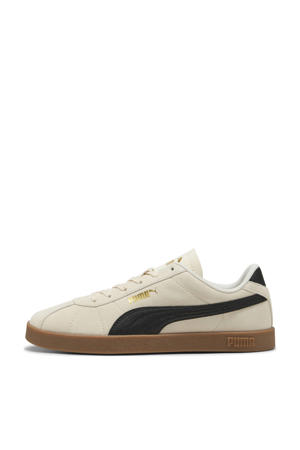 Club II suede sneakers ecru/zwart/goud