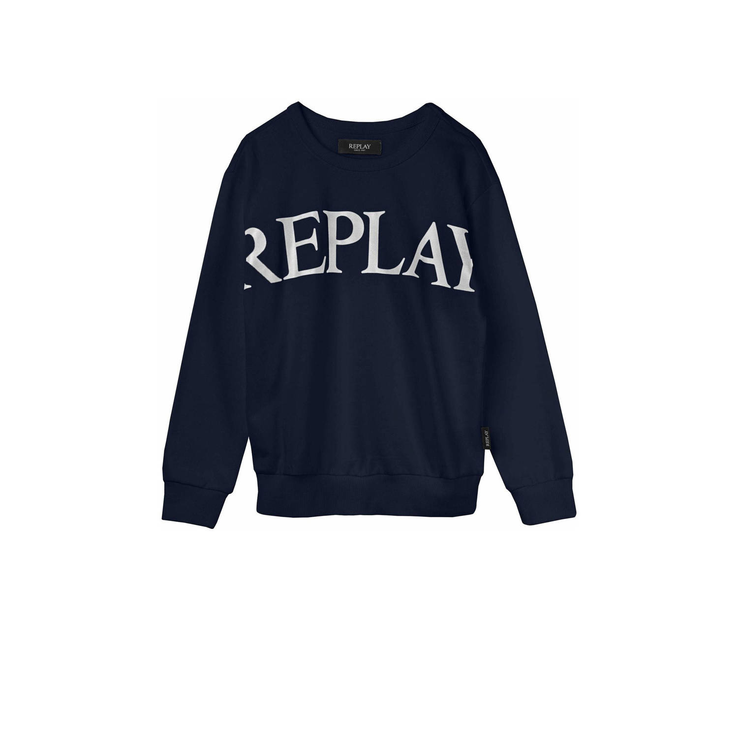 REPLAY sweater donkerblauw