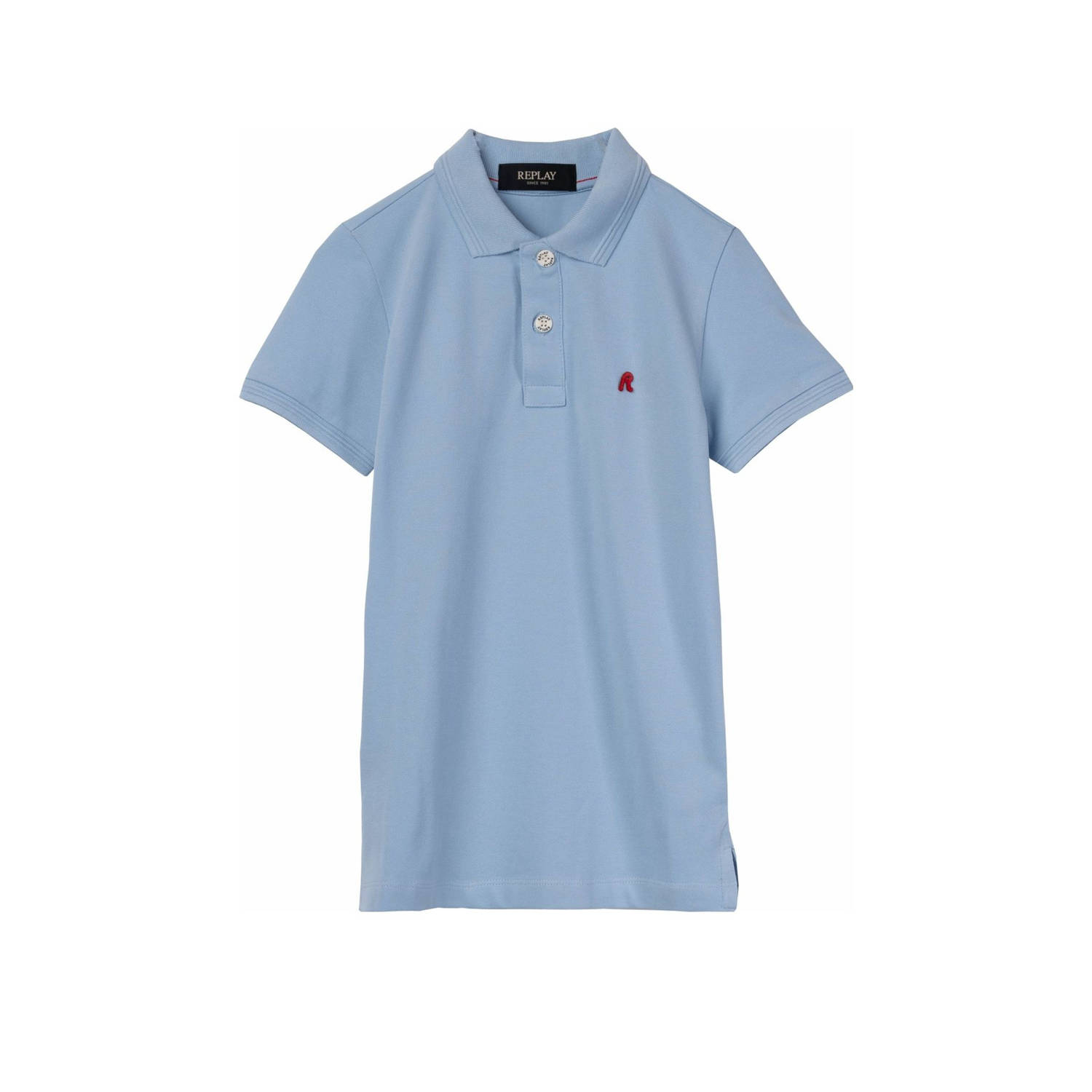 REPLAY polo blauw