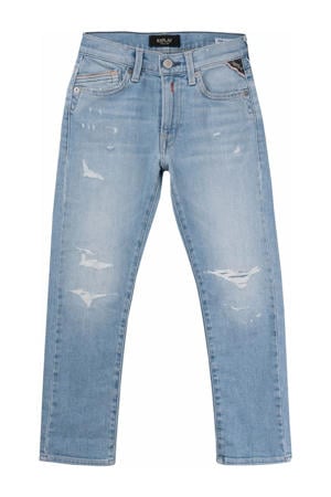 regular slim fit jeans light blue denim
