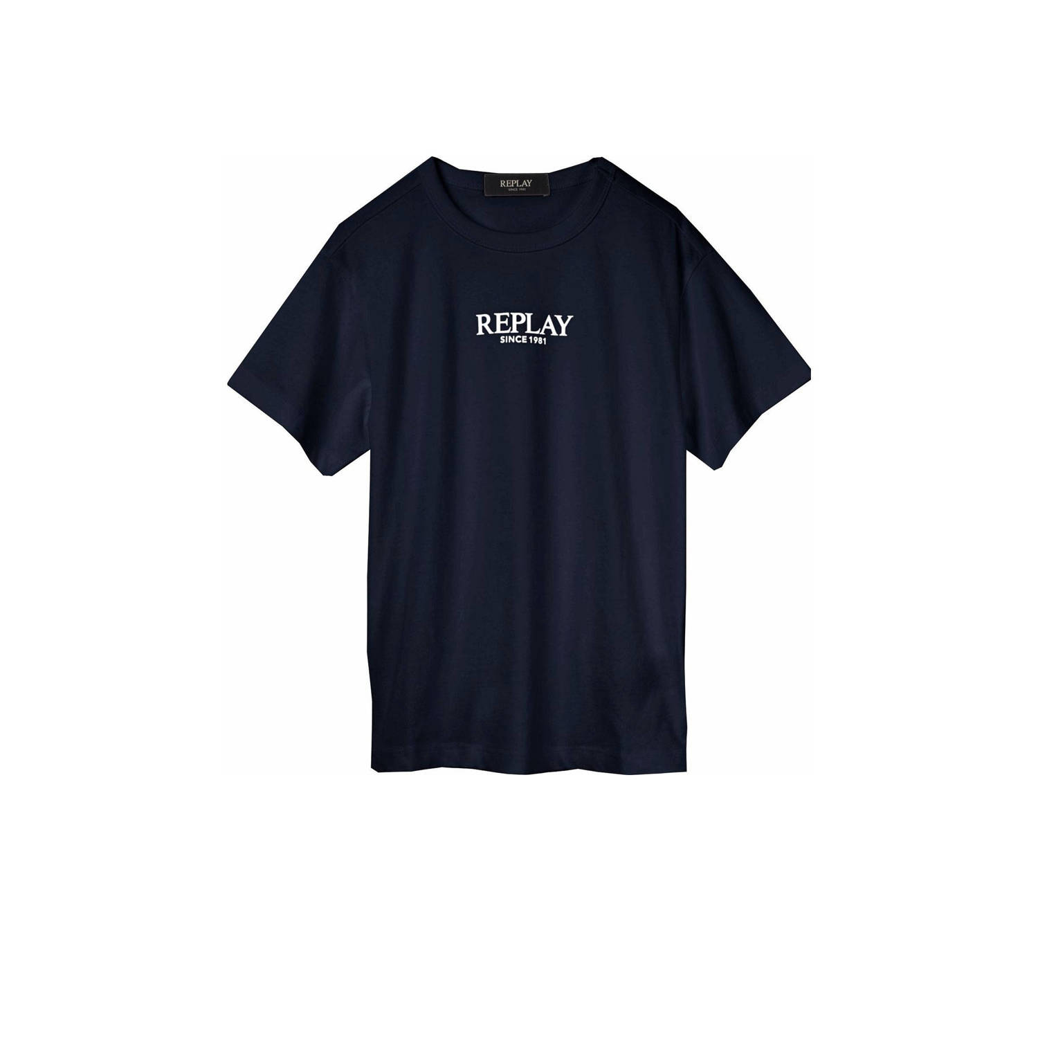 REPLAY T-shirt donkerblauw