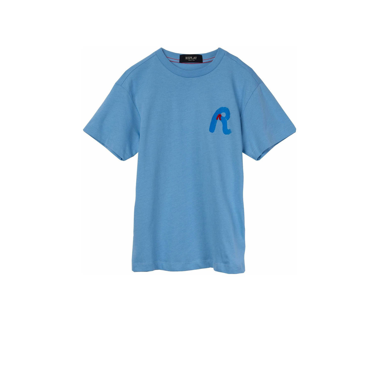 REPLAY T-shirt blauw