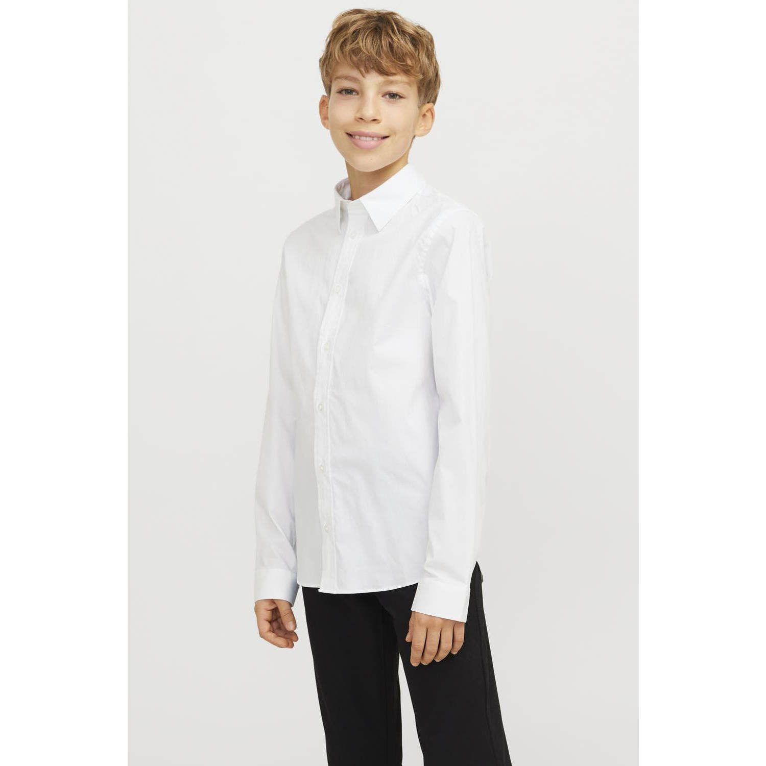 Jack & Jones Junior Overhemd met lange mouwen JJEAXEL STRETCH SHIRT LS NOOS JNR