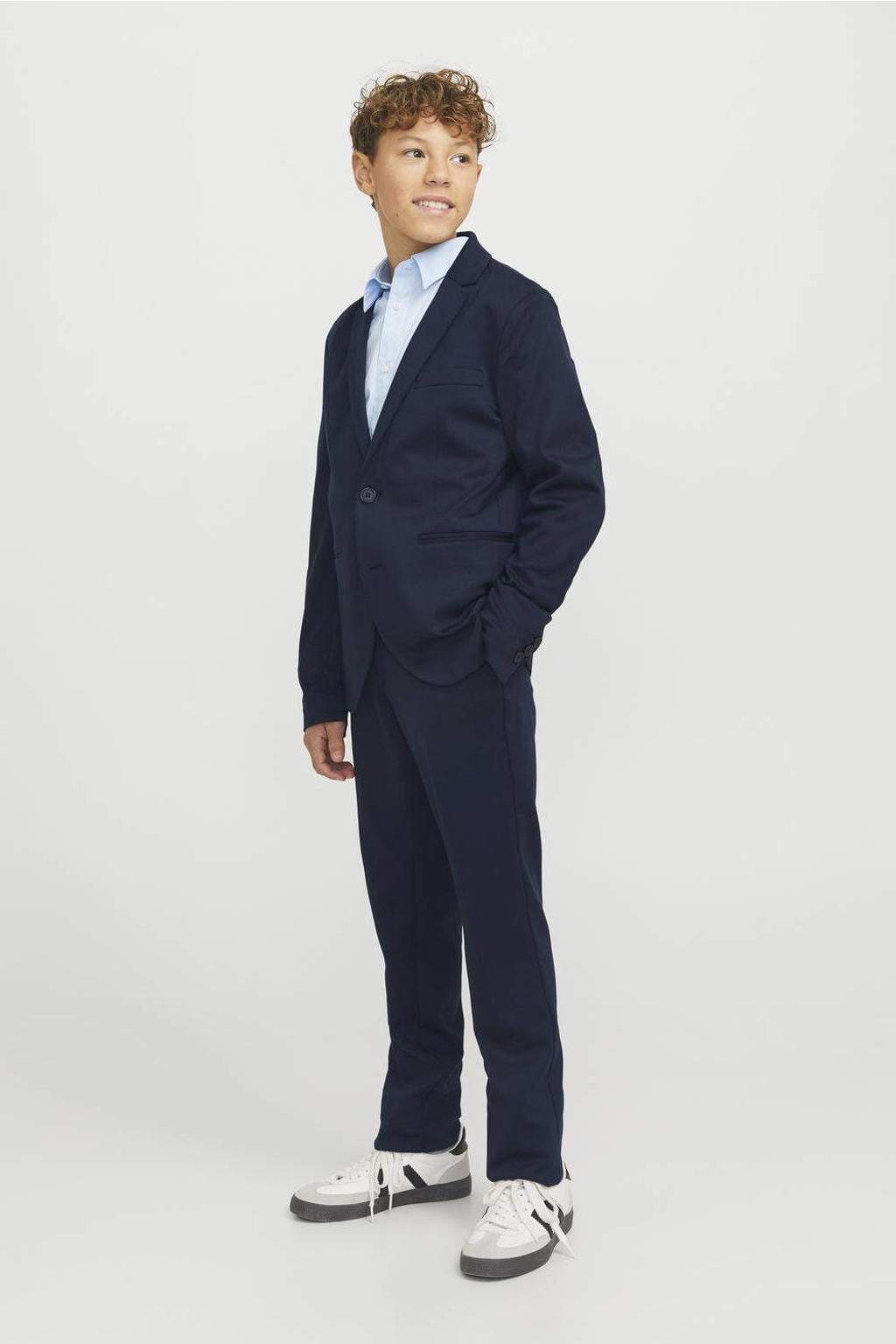 JACK & JONES JUNIOR kostuum JJEJAXON marineblauw