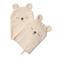 NOUS Kids washand beer (set van 2) (ecru)
