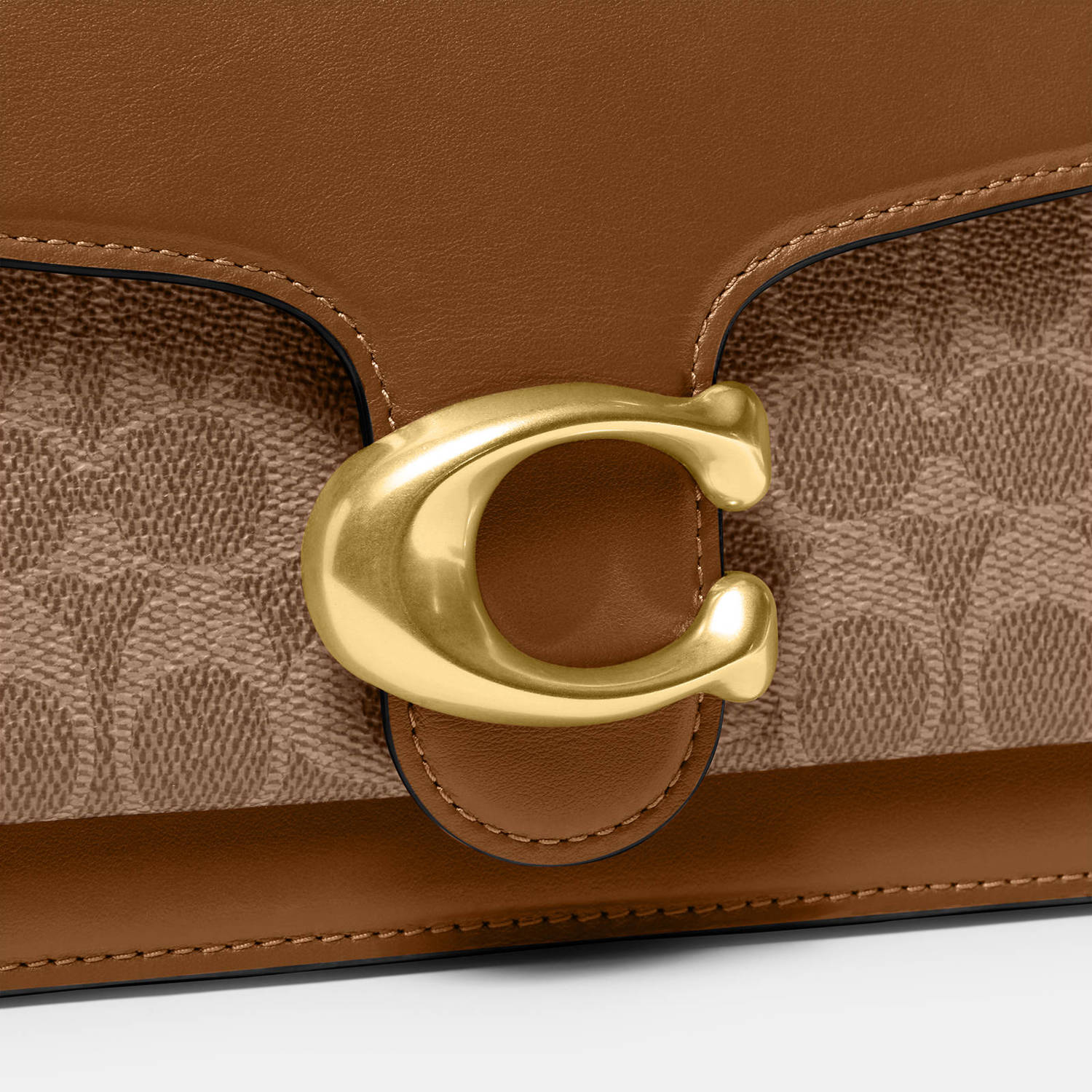 Coach leren schoudertas Tabby 26 cognac
