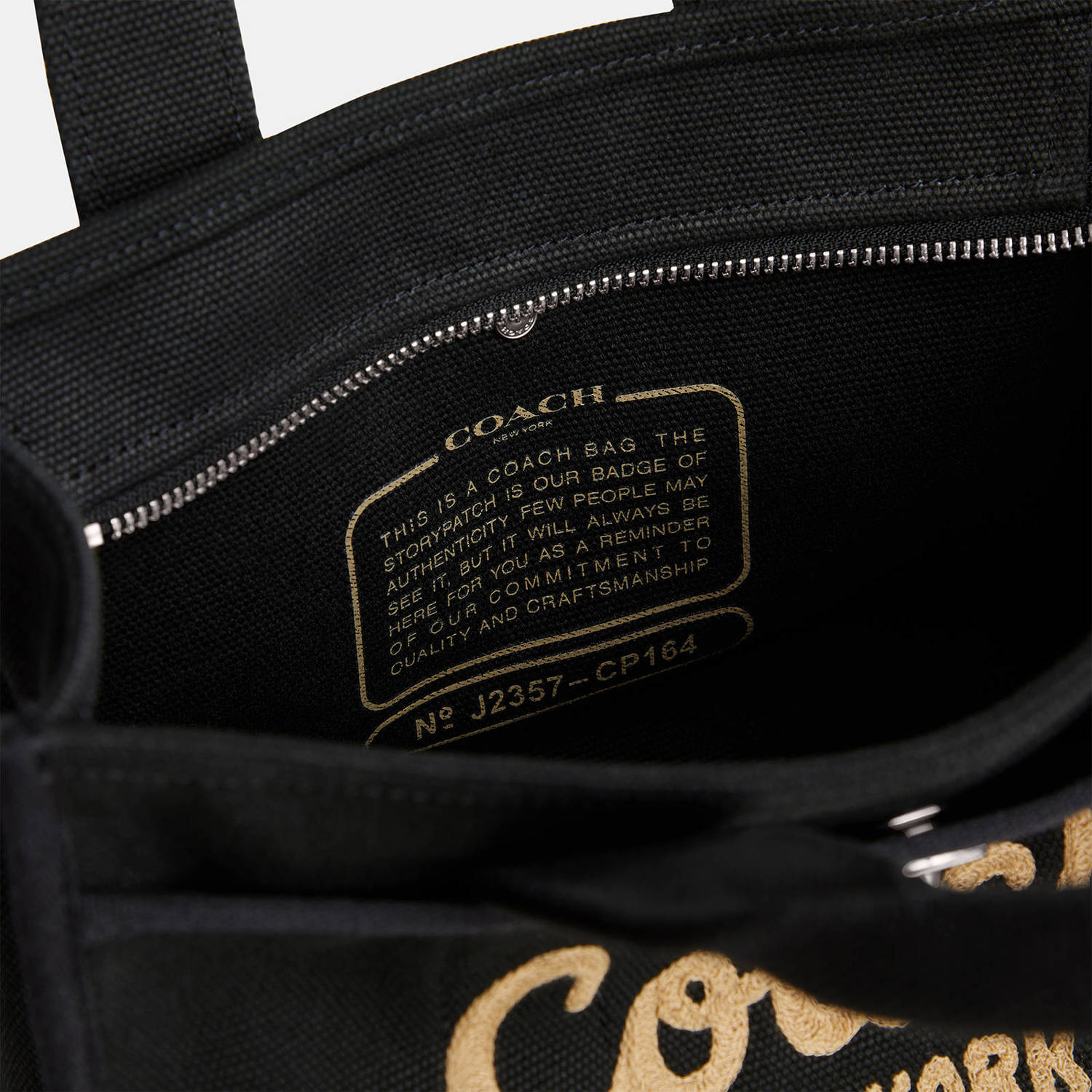 Coach shopper Cargo Tote 26 zwart