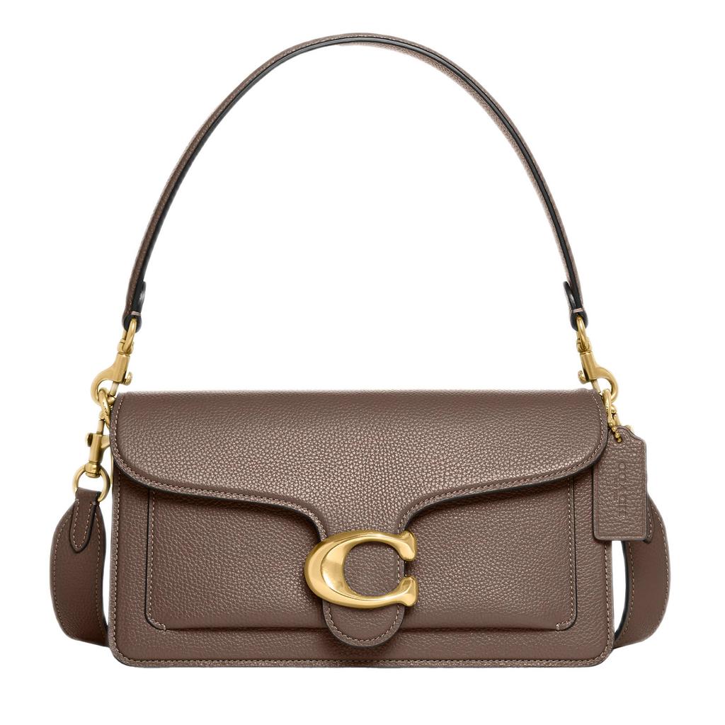 Coach leren schoudertas Tabby 26 taupe